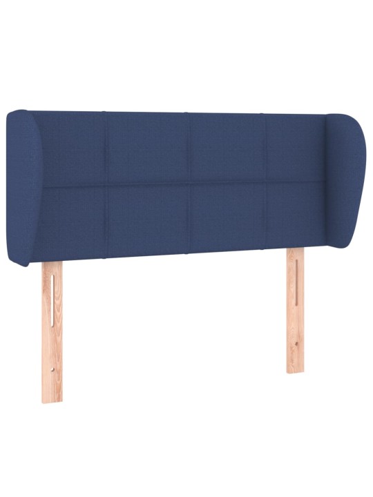 Voodipeats servadega, sinine, 93 x 23 x 78/88 cm, kangas