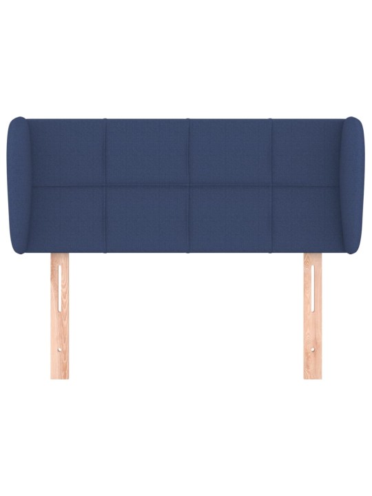 Voodipeats servadega, sinine, 93 x 23 x 78/88 cm, kangas