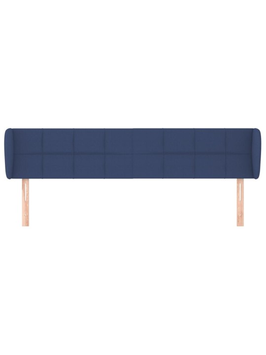 Voodipeats servadega, sinine, 183x23x78/88 cm, kangas