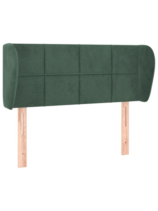 Voodipeats servadega, tumeroheline, 83x23x78/88 cm, samet