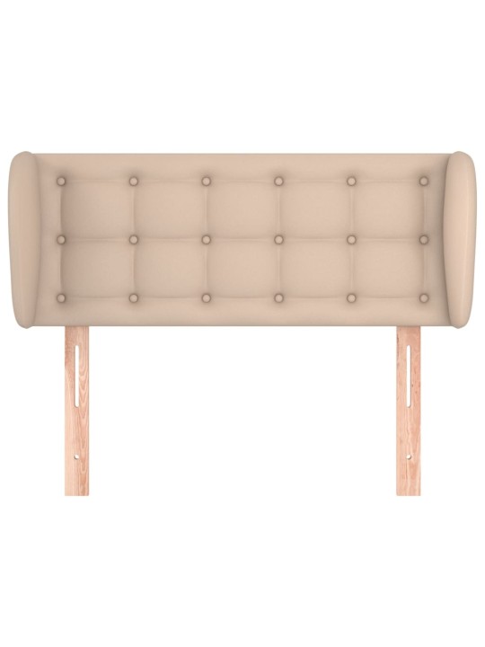 Voodipeats servadega, cappuccino, 93x23x78/88 cm, kunstnahk
