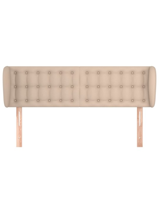 Voodipeats servadega, cappuccino, 147x23x78/88 cm, kunstnahk