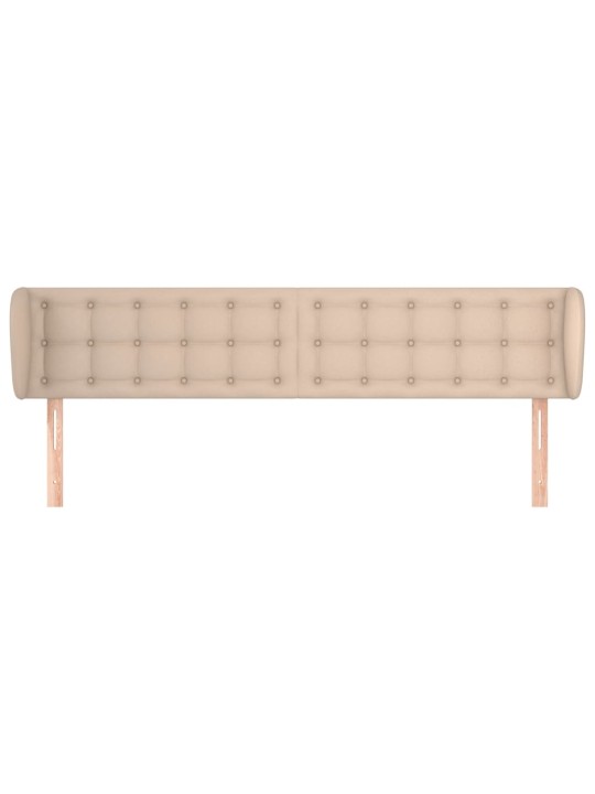 Voodipeats servadega, cappuccino, 183x23x78/88 cm, kunstnahk