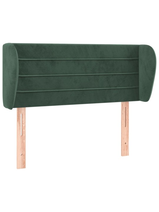 Voodipeats servadega, tumeroheline, 93x23x78/88 cm, samet