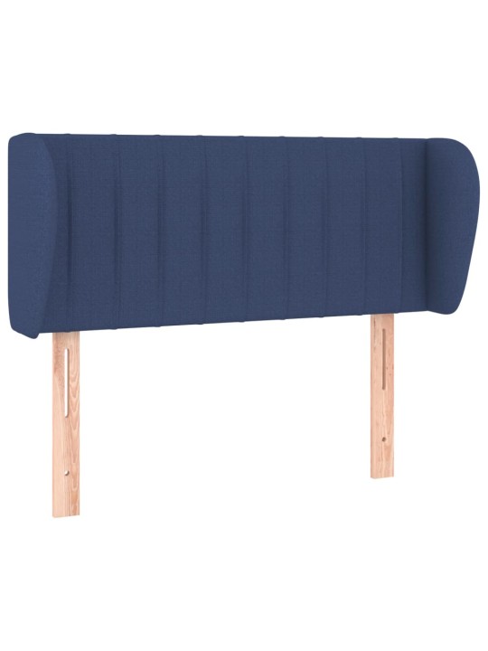 Voodipeats servadega, sinine, 83x23x78/88 cm, kangas
