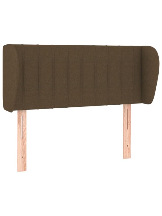Voodipeats servadega, tumepruun, 93x23x78/88 cm, kangas