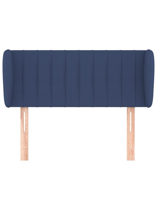 Voodipeats servadega, sinine, 93 x 23 x 78/88 cm, kangas