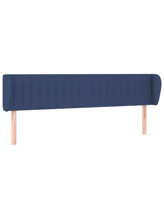 Voodipeats servadega, sinine, 163x23x78/88 cm, kangas