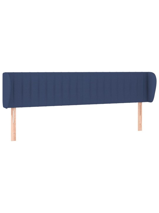 Voodipeats servadega, sinine, 183x23x78/88 cm, kangas