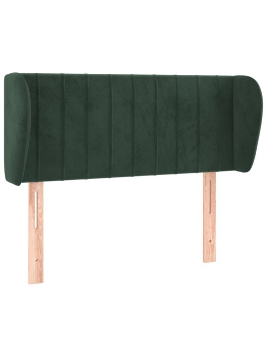 Voodipeats servadega, tumeroheline, 83x23x78/88 cm, samet