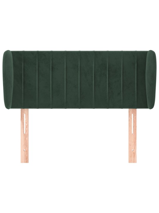 Voodipeats servadega, tumeroheline, 83x23x78/88 cm, samet