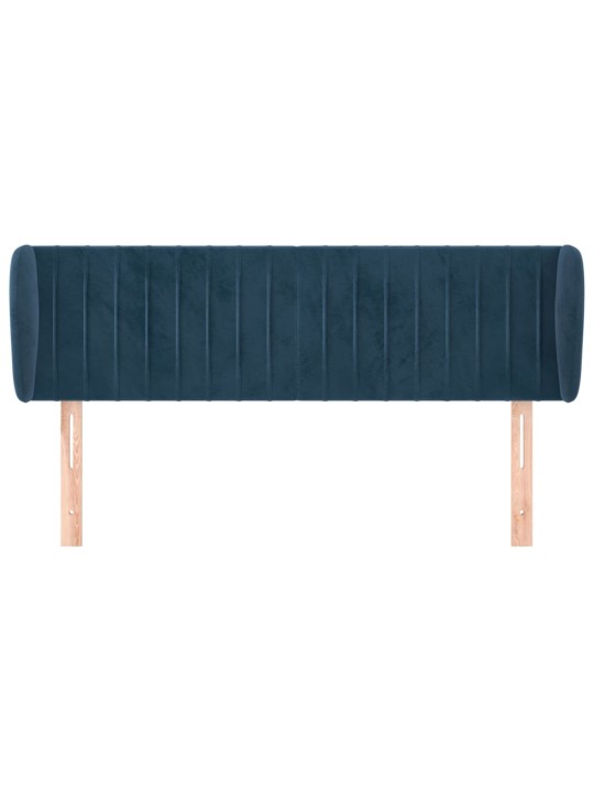 Voodipeats servadega, tumesinine, 147x23x78/88 cm, samet