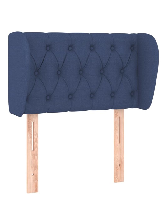 Voodipeats servadega, sinine, 83x23x78/88 cm, kangas