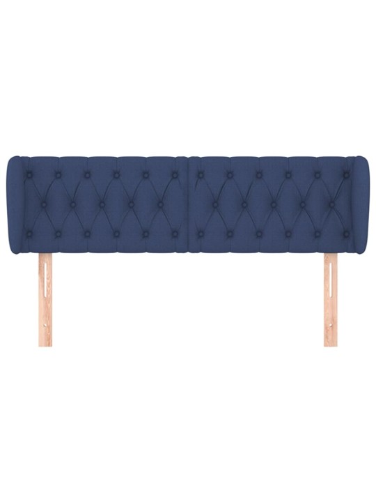 Voodipeats servadega, sinine, 147x23x78/88 cm, kangas