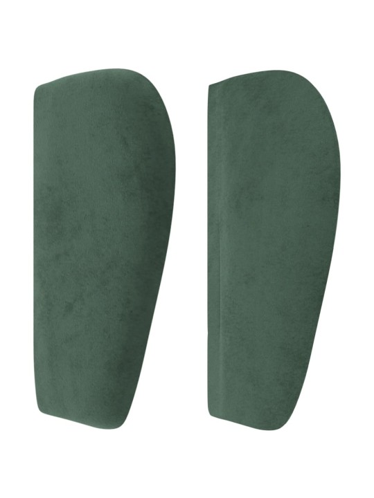 Voodipeats servadega, tumeroheline, 93x23x78/88 cm, samet
