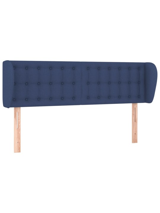 Voodipeats servadega, sinine, 147x23x78/88 cm, kangas