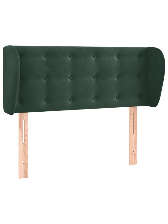 Voodipeats servadega, tumeroheline, 83x23x78/88 cm, samet