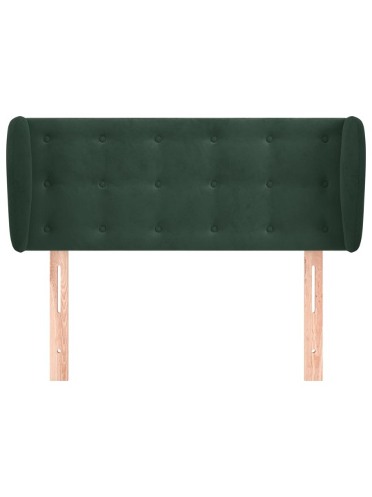 Voodipeats servadega, tumeroheline, 83x23x78/88 cm, samet