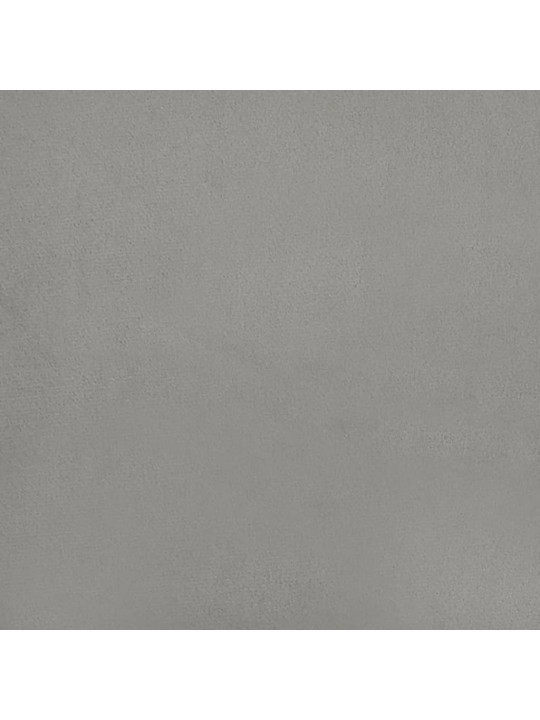 Voodipeats servadega, helehall, 183x23x78/88 cm, samet