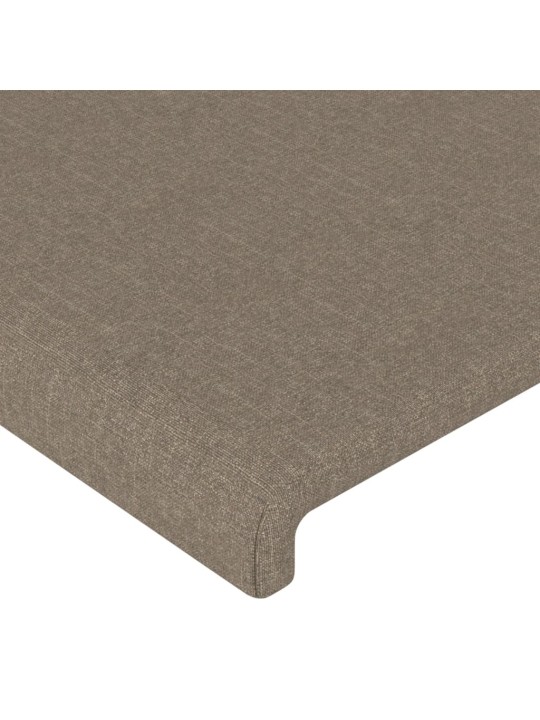 Voodipeats servadega, pruunikashall, 83x23x118/128 cm, kangas