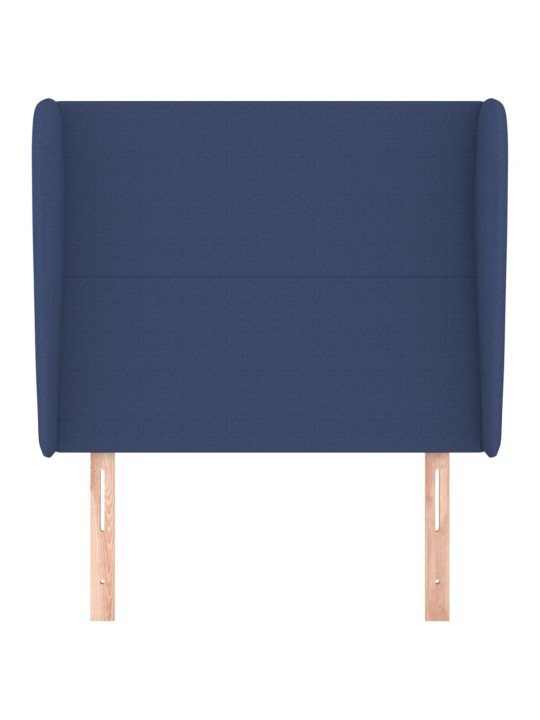 Voodipeats servadega, sinine, 83x23x118/128 cm, kangas