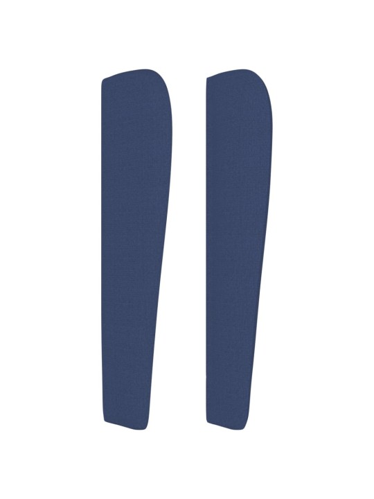Voodipeats servadega, sinine, 83x23x118/128 cm, kangas