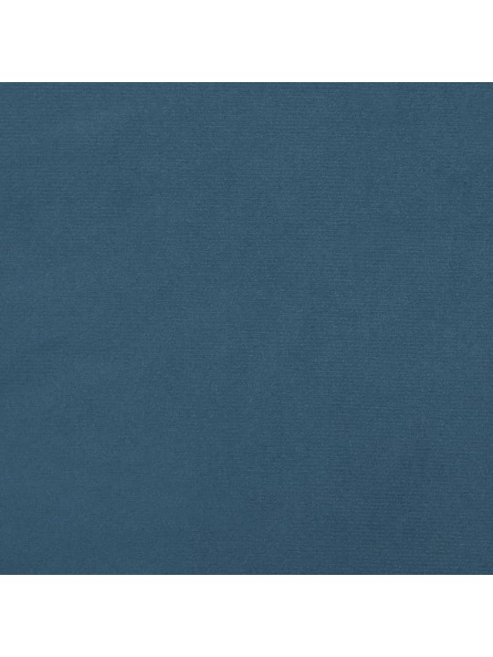 Voodipeats servadega, tumesinine, 93x23x118/128 cm, samet