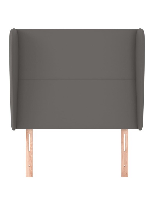 Voodipeats servadega, hall, 83x23x118/88 cm, kunstnahk