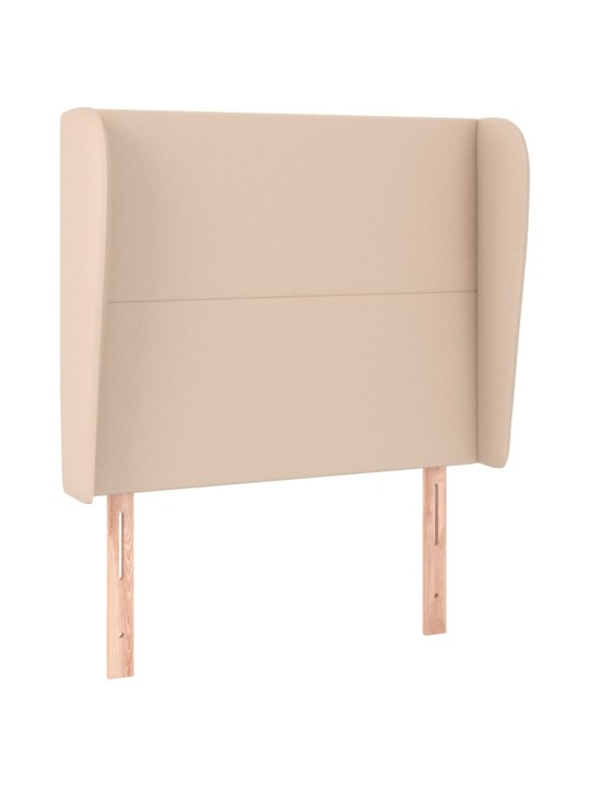Voodipeats servadega, cappuccino, 83x23x118/128 cm, kunstnahk