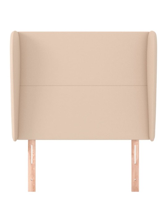 Voodipeats servadega, cappuccino, 83x23x118/128 cm, kunstnahk