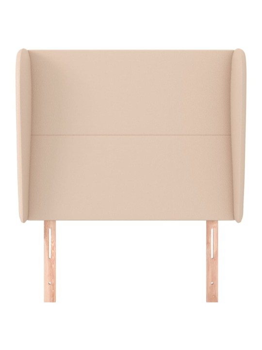 Voodipeats servadega, cappuccino, 103x23x118/128 cm, kunstnahk