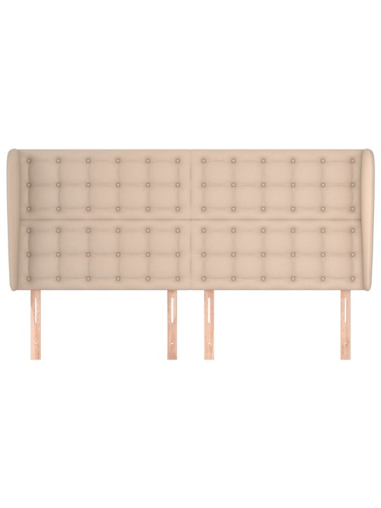 Voodipeats servadega, cappuccino, 183x23x118/128 cm, kunstnahk