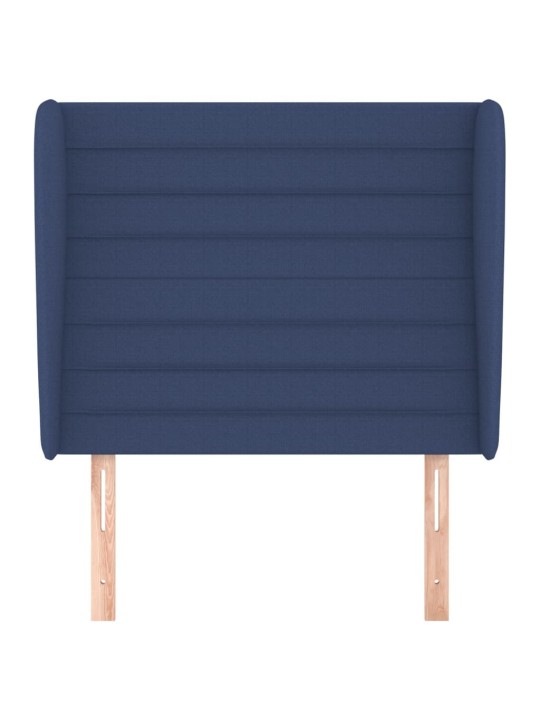 Voodipeats servadega, sinine, 93x23x118/128 cm, kangas