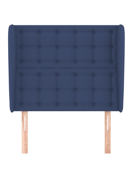 Voodipeats servadega, sinine, 83x23x118/88 cm, kangas