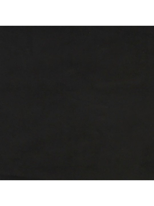 Voodipeats servadega, must, 83x23x118/88 cm, samet