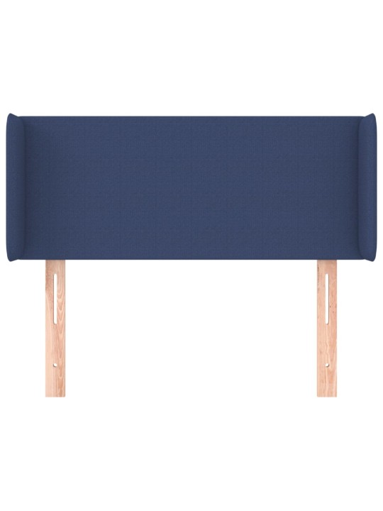 Voodipeats servadega, sinine, 83x16x78/88 cm, kangas