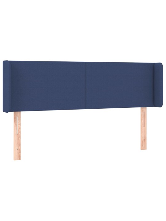 Voodipeats servadega, sinine, 147x16x78/88 cm, kangas