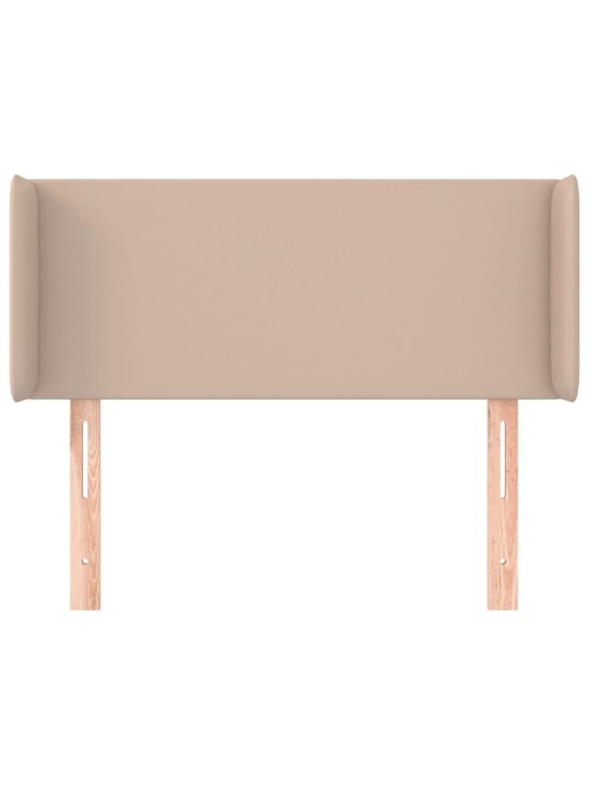 Voodipeats servadega, cappuccino, 83x16x78/88 cm, kunstnahk