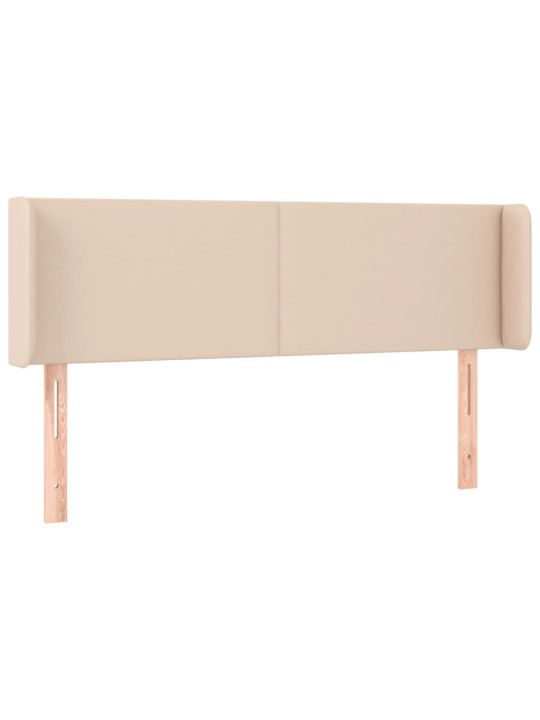 Voodipeats servadega, cappuccino, 147x16x78/88 cm, kunstnahk