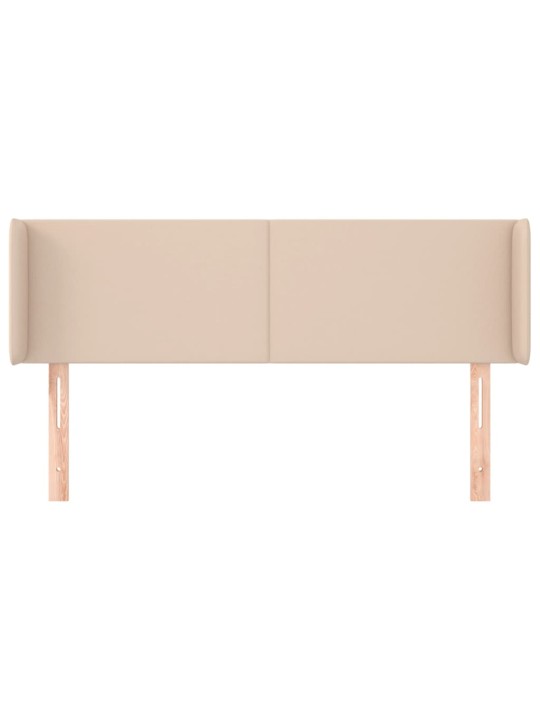 Voodipeats servadega, cappuccino, 147x16x78/88 cm, kunstnahk
