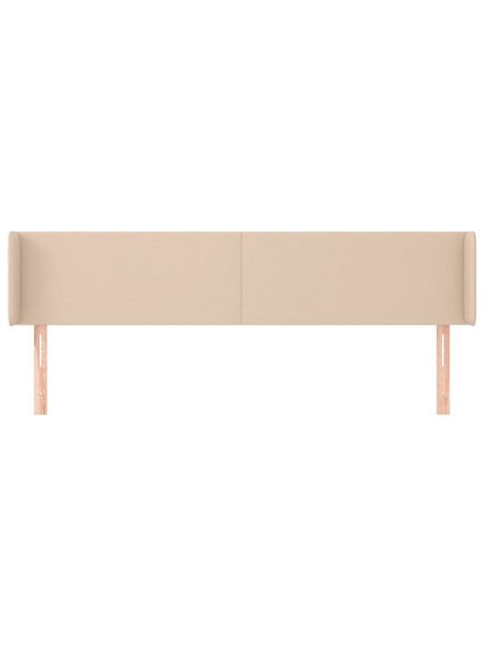 Voodipeats servadega, cappuccino, 163x16x78/88 cm, kunstnahk