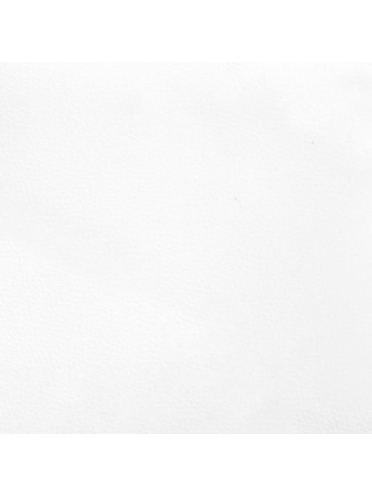 Voodipeats servadega, valge, 183x16x78/88 cm, kunstnahk