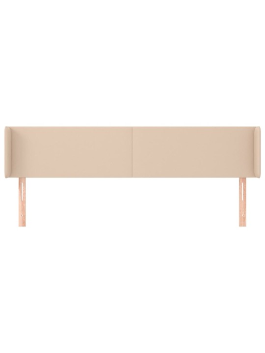Voodipeats servadega, cappuccino, 183x16x78/88 cm, kunstnahk
