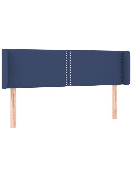 Voodipeats servadega, sinine, 147x16x78/88 cm, kangas