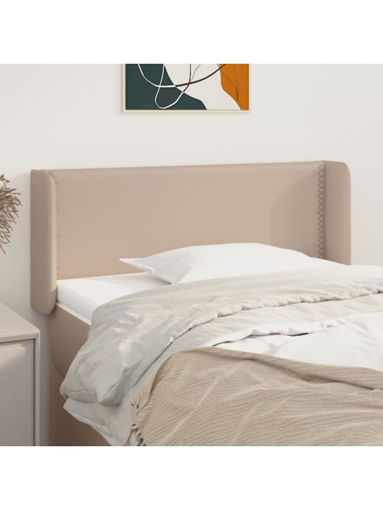 Voodipeats servadega, cappuccino, 83x16x78/88 cm, kunstnahk