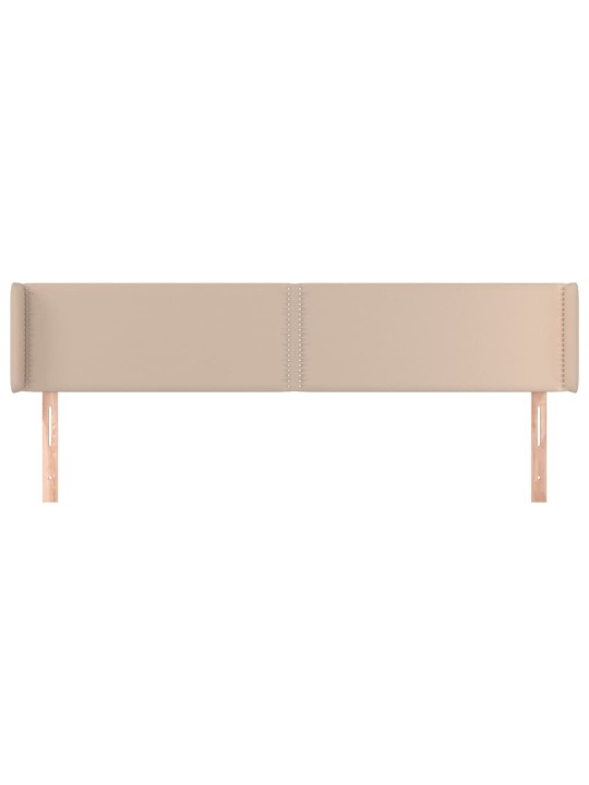 Voodipeats servadega, cappuccino, 203x16x78/88 cm, kunstnahk