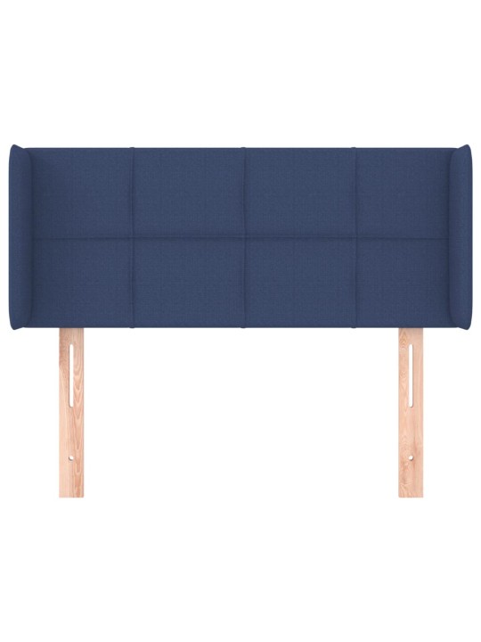 Voodipeats servadega, sinine, 83x16x78/88 cm, kangas