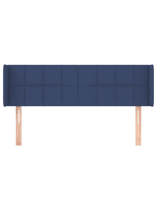 Voodipeats servadega, sinine, 147x16x78/88 cm, kangas