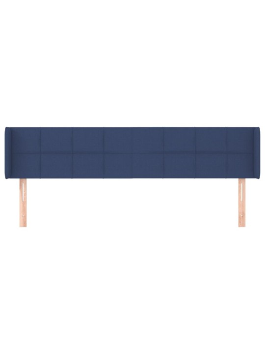 Voodipeats servadega, sinine, 183x16x78/88 cm, kangas