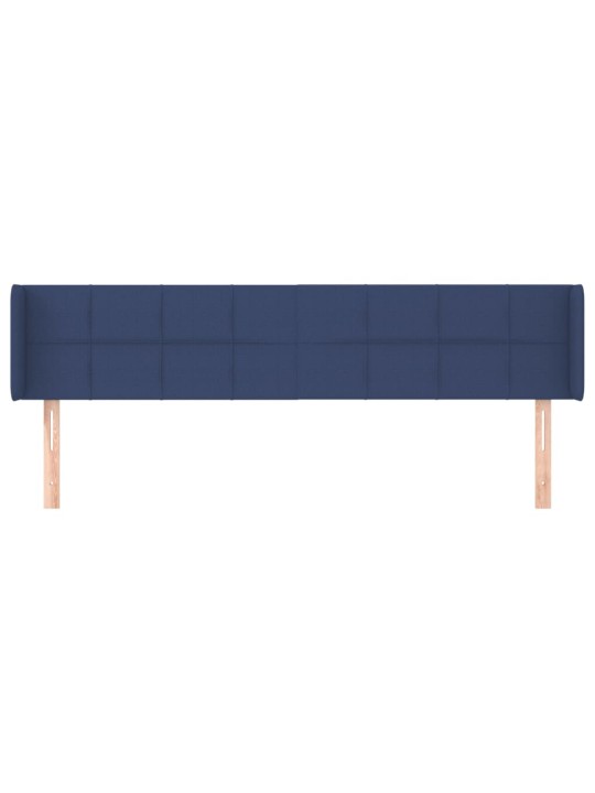 Voodipeats servadega, sinine, 203x16x78/88 cm, kangas
